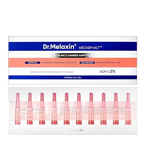 Dr.Melaxin Necksphalt ECM Barrier Ampoule for Anti-Aging Neck Skin, Tightening and Wrinkles 1.5ml*10ea