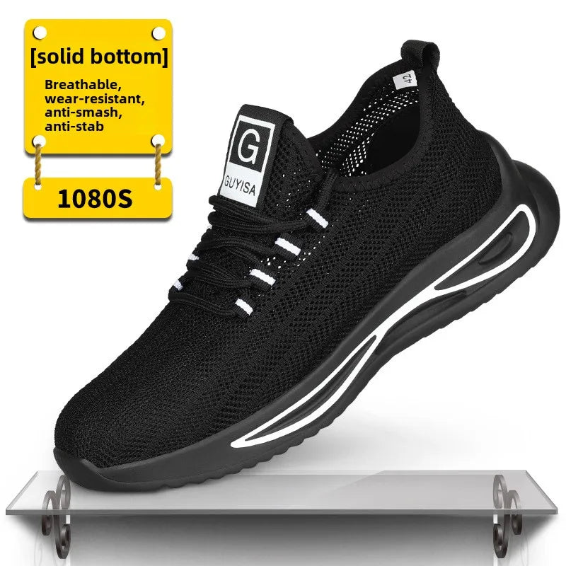 summer safety construction shoes breathable work shoes Indestructible Sneakers Unisex Men Safety Shoes For Work With Steel Toe