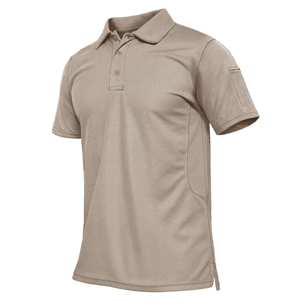 TACVASEN Summer Colorful Fashion Polo Tee Shirts Men's Short Sleeve T-shirt Quick Dry Team Work Green T-Shirt Tee Tops Clothing