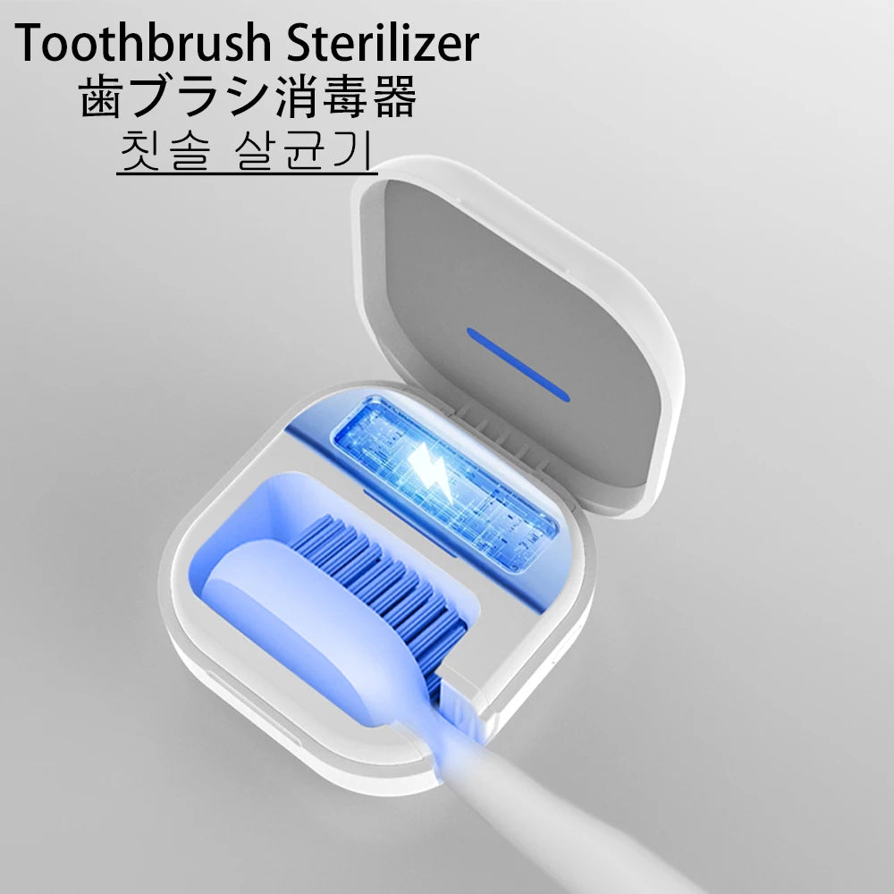 JUSTLANG Wireless Toothbrush Sterilizer USB Dental Shelf Bathroom Charging Antiseptic UV Disinfector Ultraviolet Tooth Brush Box