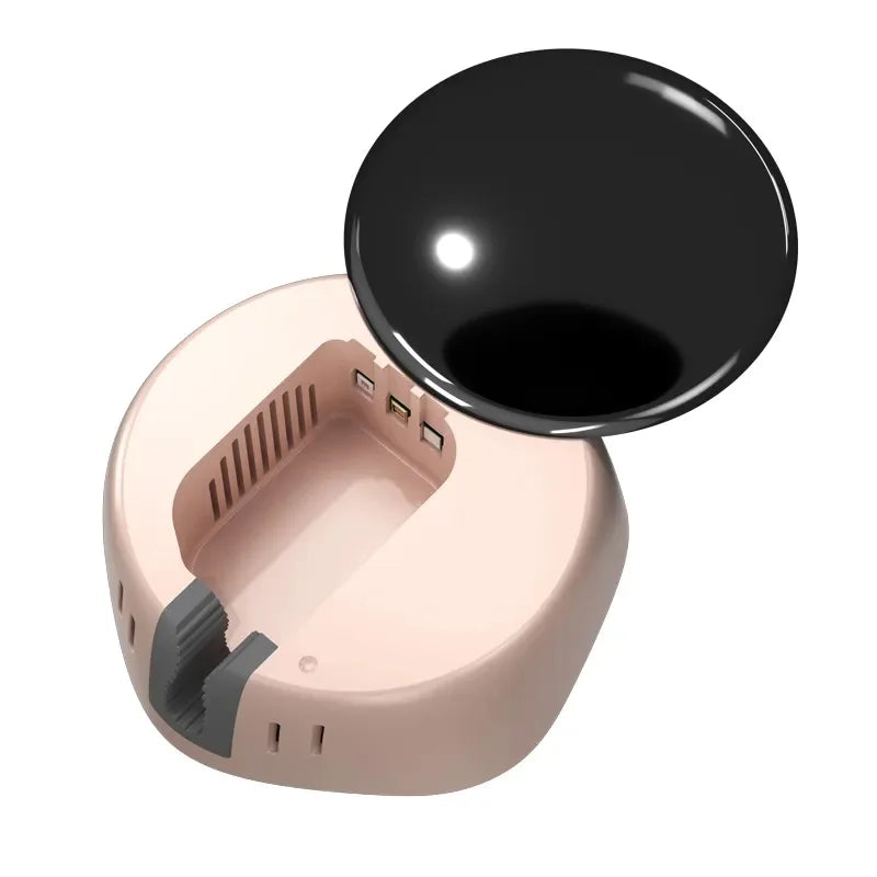Toothbrush Sterilizer Mini Portable Rechargeable Travel UVC Toothbrush Sterilizer Box New Arrivals 2024 Usb Toothbrush Holder