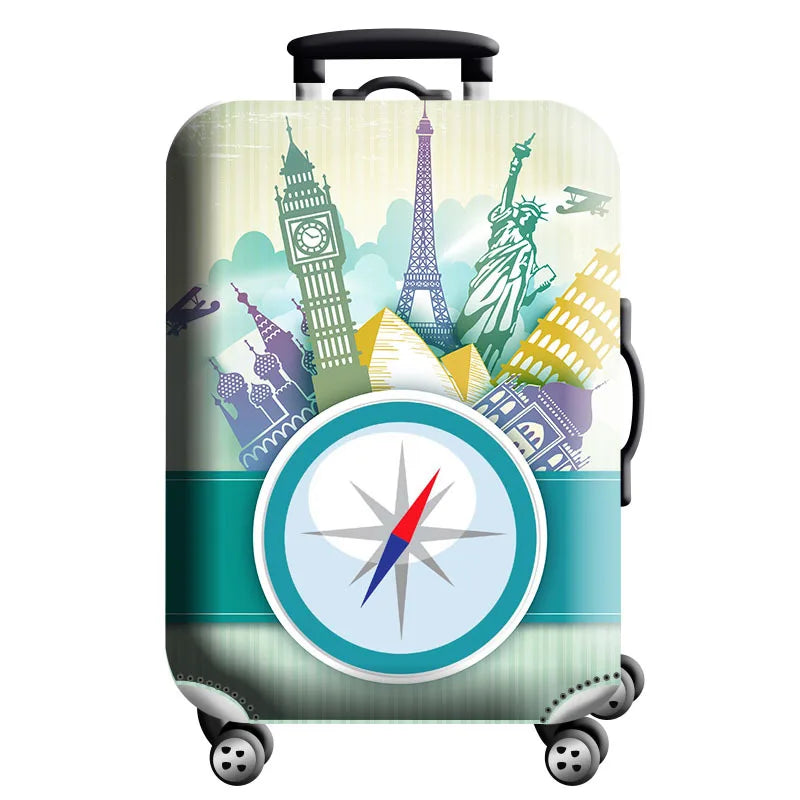 Luggage Cover Stretch Fabric Suitcase Protector Baggage Dust Case Cover Suitable for18-32 Inch Suitcase Case Travel Organizer