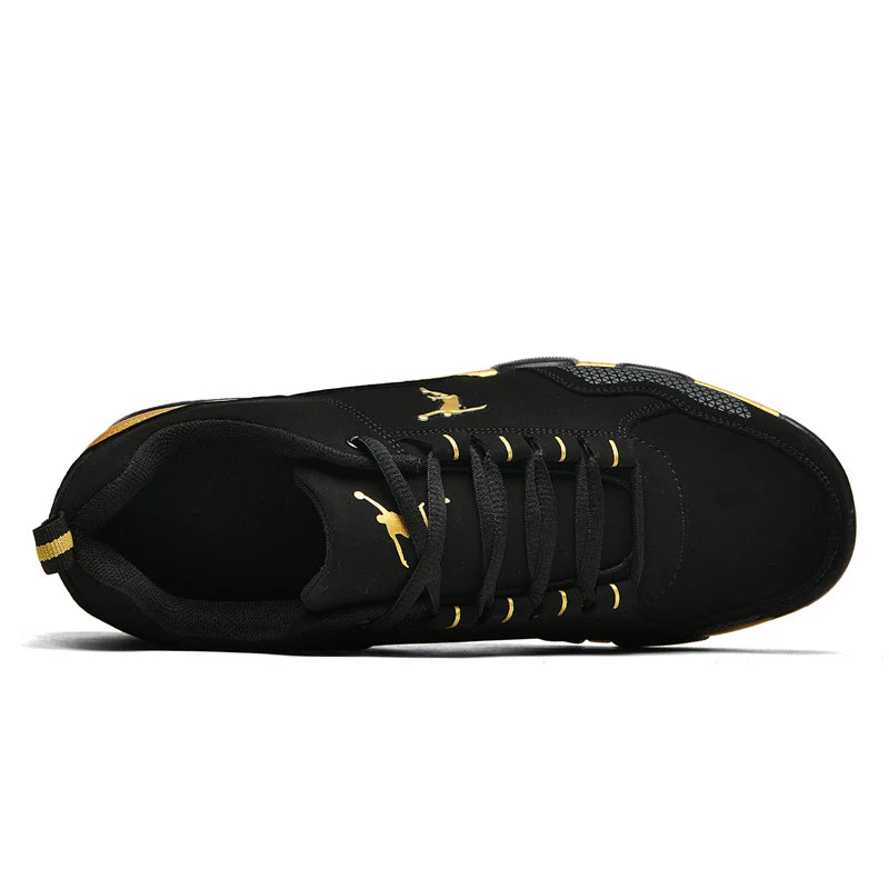 2025 new men's sports shoes outdoor men's running shoes fashion comfortable leather walking shoes men's jogging training shoes