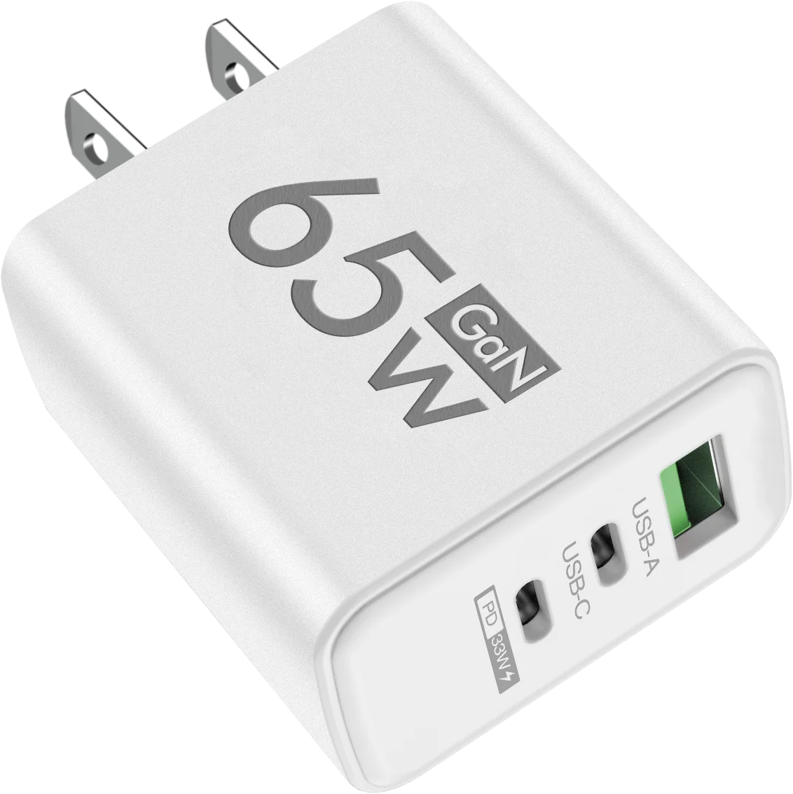 65W GaN 3-Port Fast Charger