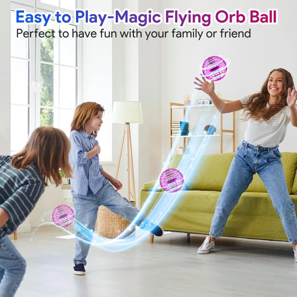 2026 Hand Controlled Flying Orb Mini Drone Boomerang Hover Spinning Globe Outdoor Flying Toy Birthday Present