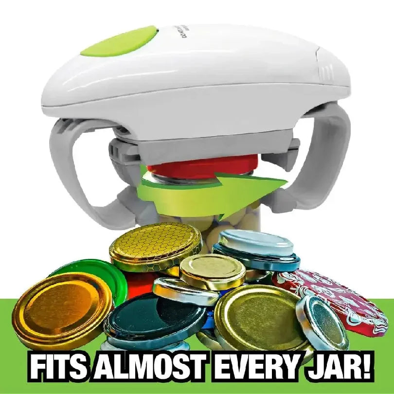 Electric Can Bottle Lid Opener Binaural One-key Automatic Restaurant Screw Cap Handheld Kitchen Gadget Jar Glass Bottle Tin Tool