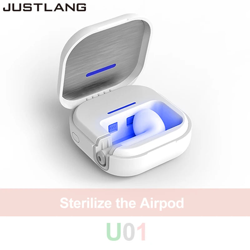 JUSTLANG Wireless Toothbrush Sterilizer USB Dental Shelf Bathroom Charging Antiseptic UV Disinfector Ultraviolet Tooth Brush Box