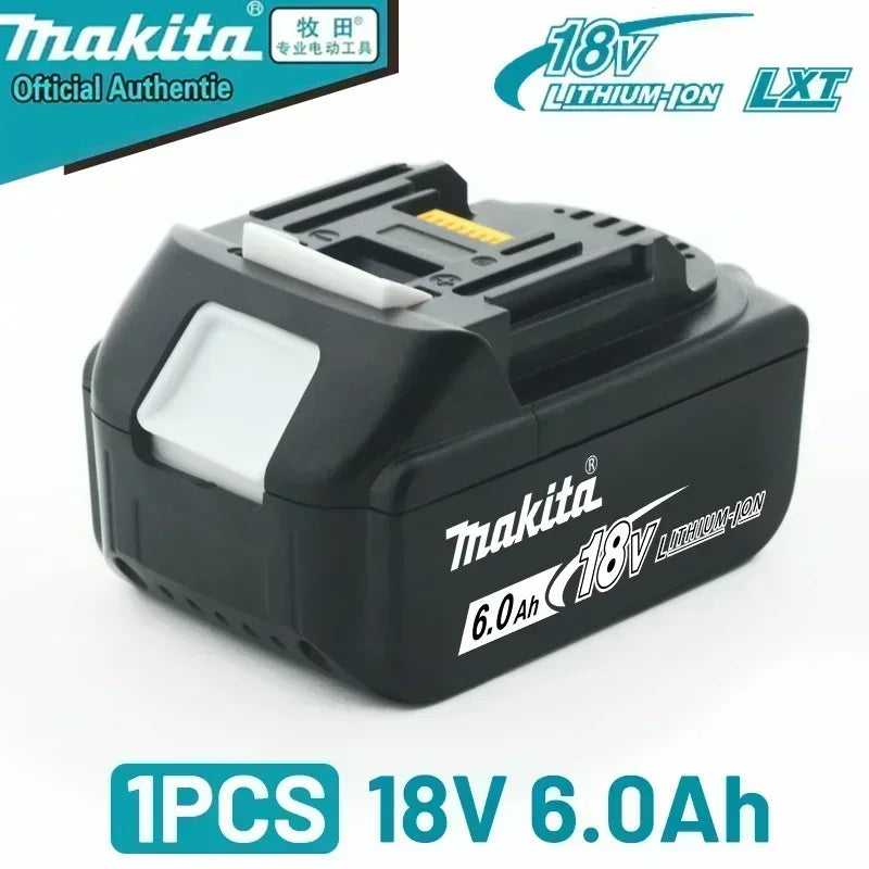 Makita 18V 6.0Ah rechargeable battery, suitable for Makita BL1840 BL1830 BL1830B BL1850 BL1850B original power tool battery