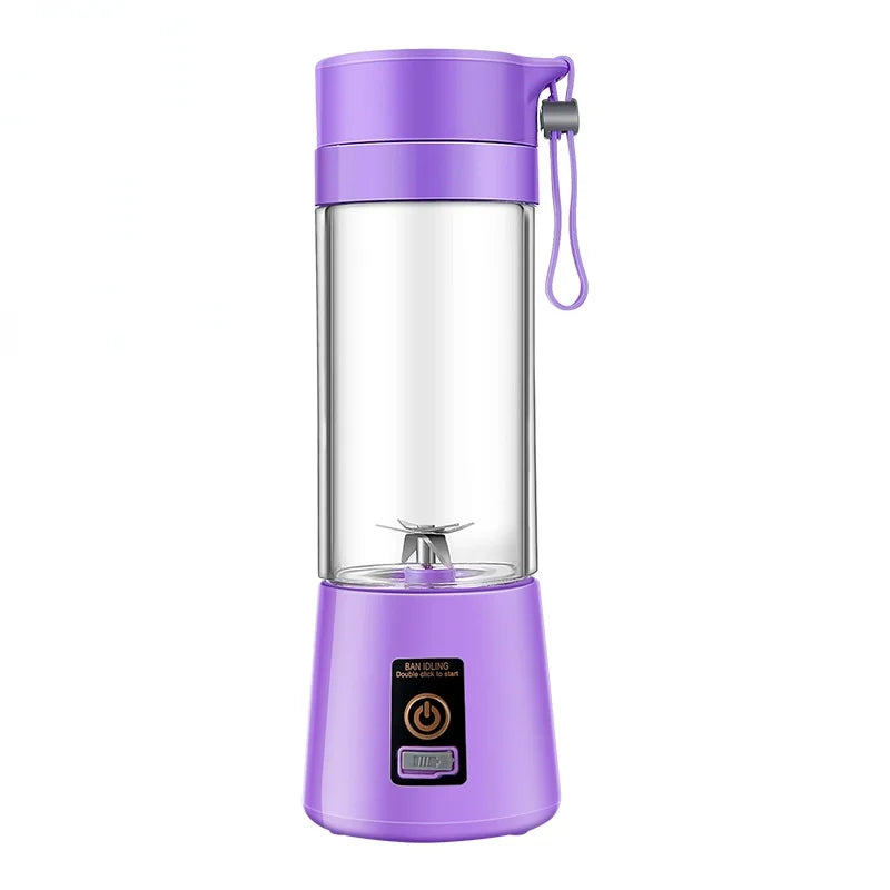 High Quality Portable USB Rechargeable Juicer Blender with Stainless Steel Blades Automatic Handheld Fruit Smoothie Cup