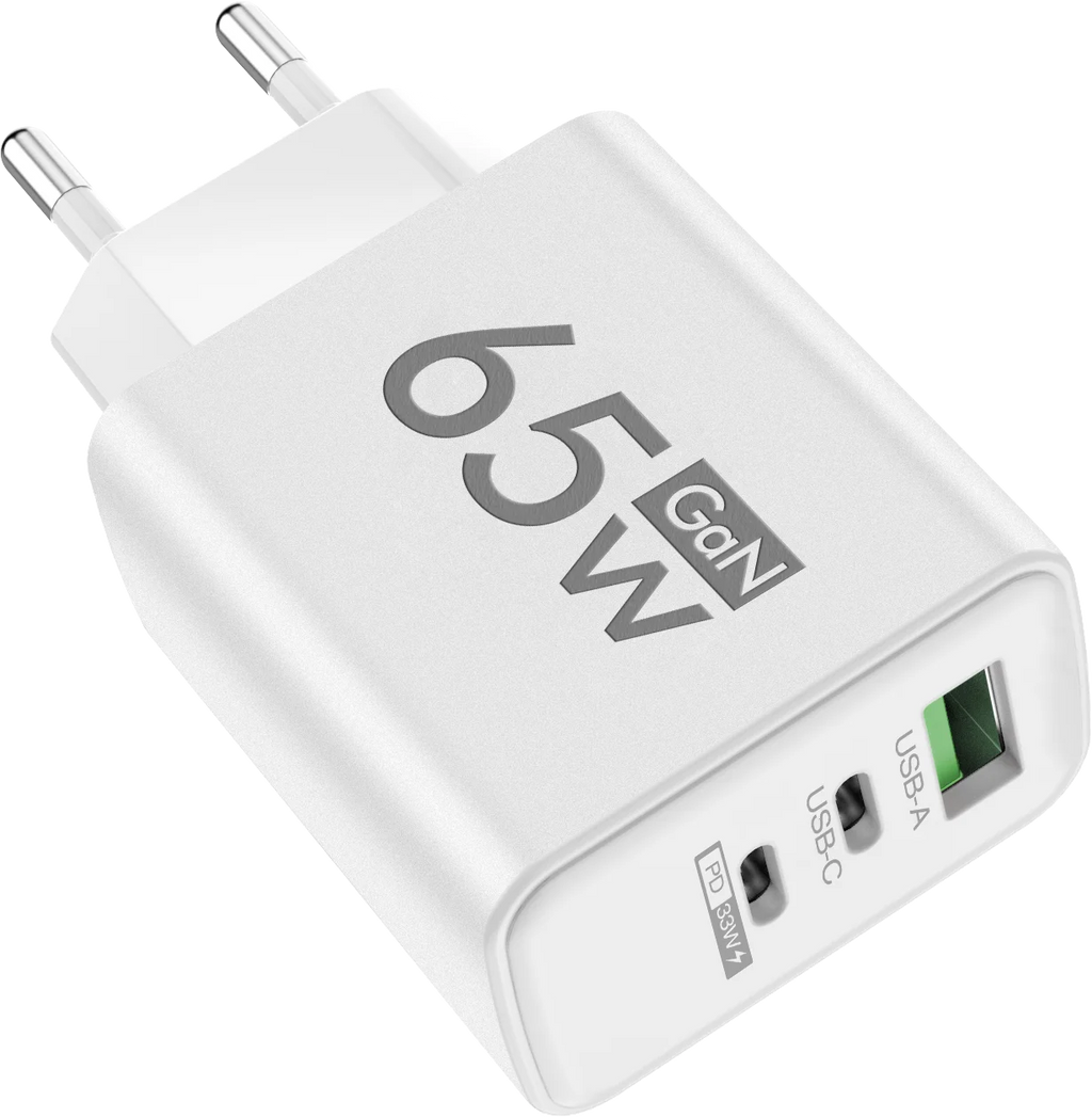 65W GaN 3-Port Fast Charger