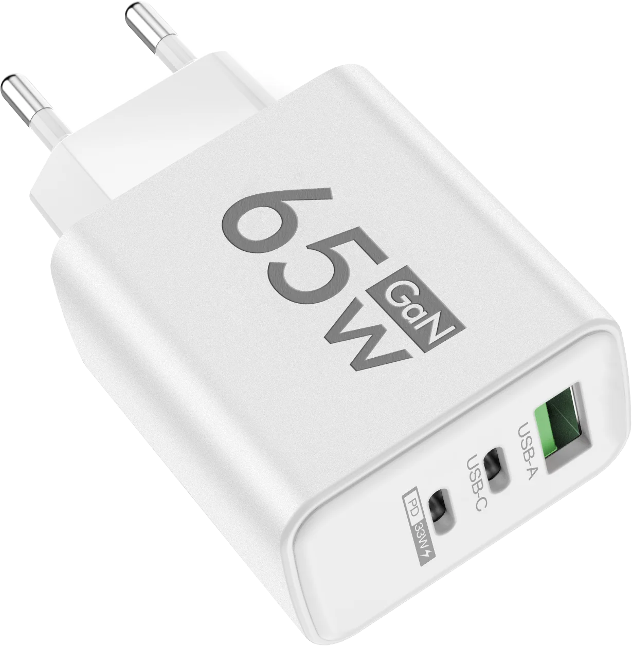 65W GaN 3-Port Fast Charger