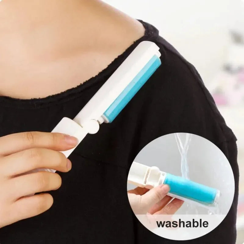 Washable Lint Sticking Roller Portable Pet Hair Remover Tool Reusable Roller Brush for Sofa Clothes Dog Cat Hair Sticking Roller