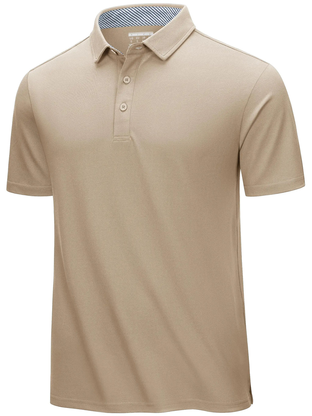 TACVASEN Summer Cotton Blend Golf Polos Shirts Mens Work Polo T-shirts Quick Dry Casual Short Sleeve Pullover Tops Outdoor Tee
