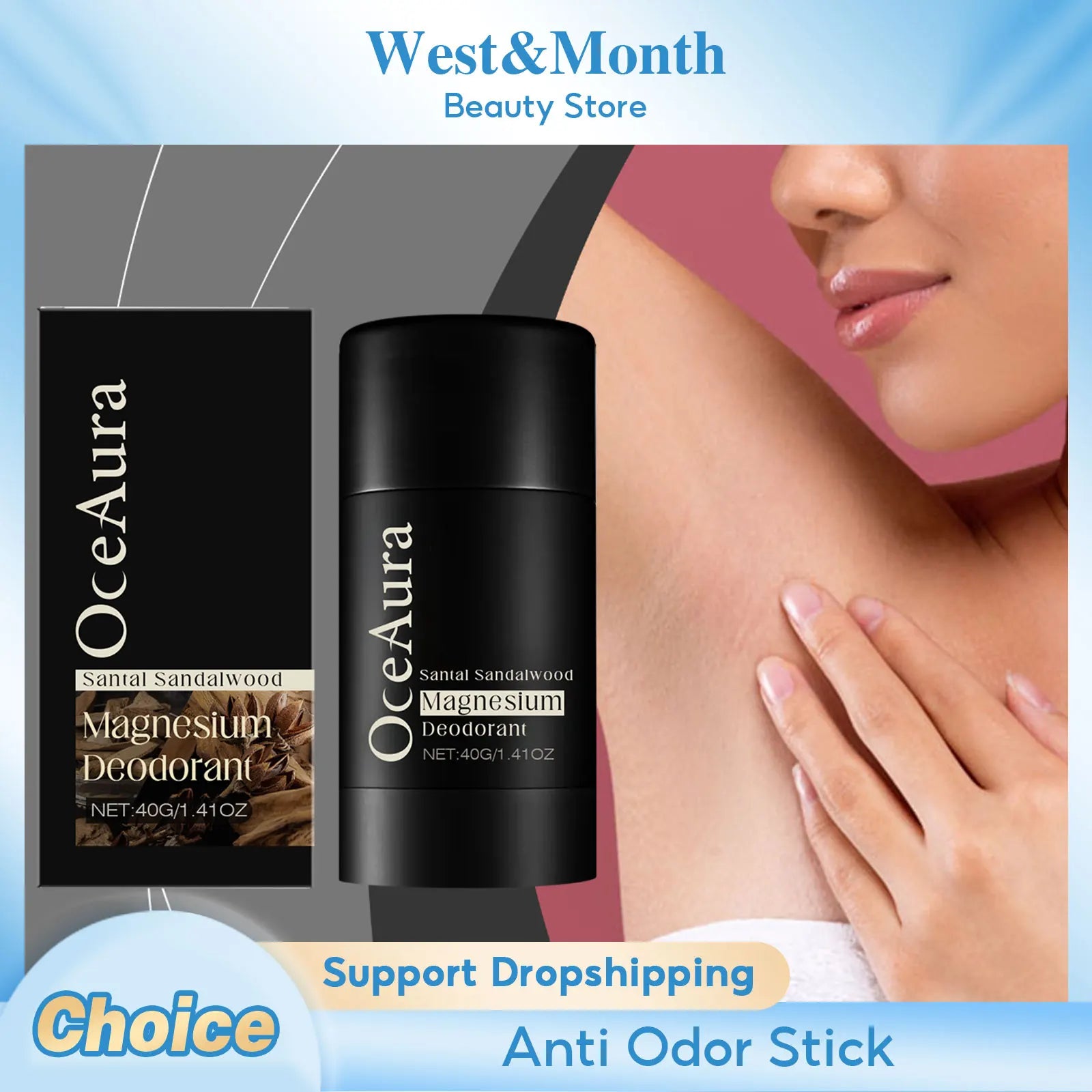 Sandalwood Deodorant Stick Anti Odor Remove Underarm Smell Persistent Aroma Refresh Charming Outdoor Body Antiperspirant Stick