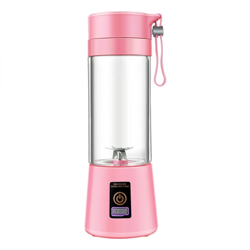 High Quality Portable USB Rechargeable Juicer Blender with Stainless Steel Blades Automatic Handheld Fruit Smoothie Cup