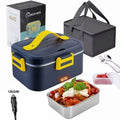 1.8L Food Heater 3 in1 Portable Leakproof Heated Lunch Box 75W  Electric Lunch Box for Car Truck Office with Insulated Carry Bag
