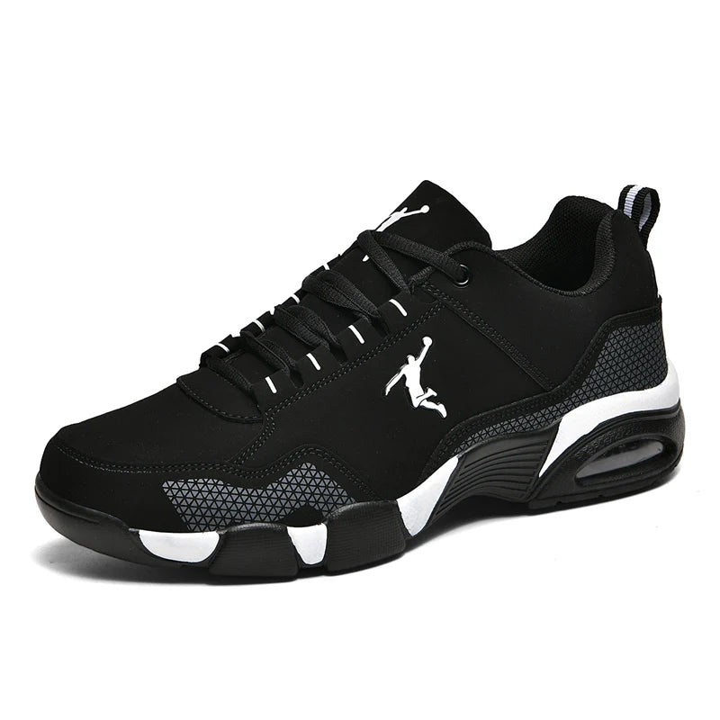 2025 new men's sports shoes outdoor men's running shoes fashion comfortable leather walking shoes men's jogging training shoes