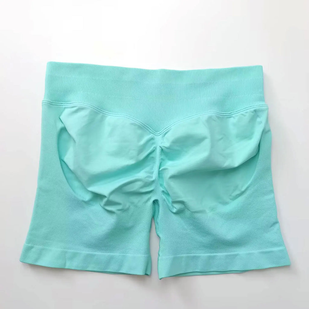 NCLAGEN Seamless Shorts 4.5" Gym Shorts Woman Scrunch Butt Fitness Sports Short Workout Seamless Leggings Running Yoga bottoms