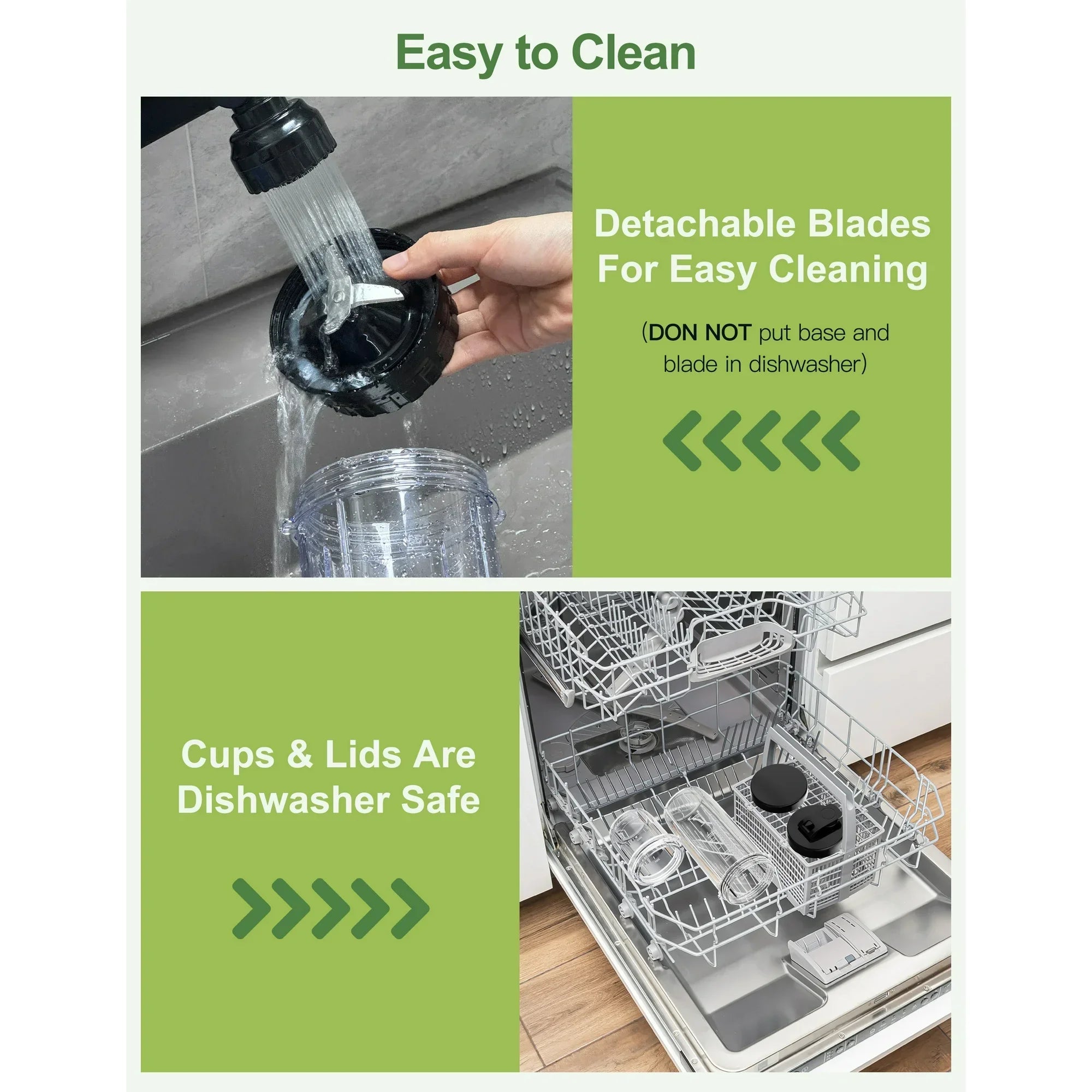 Personal Blender Portable Blender for Shakes and Smoothies 2 Speed Ice Crushing & Juicer Mixer, Rechargeable & Easy to Clean