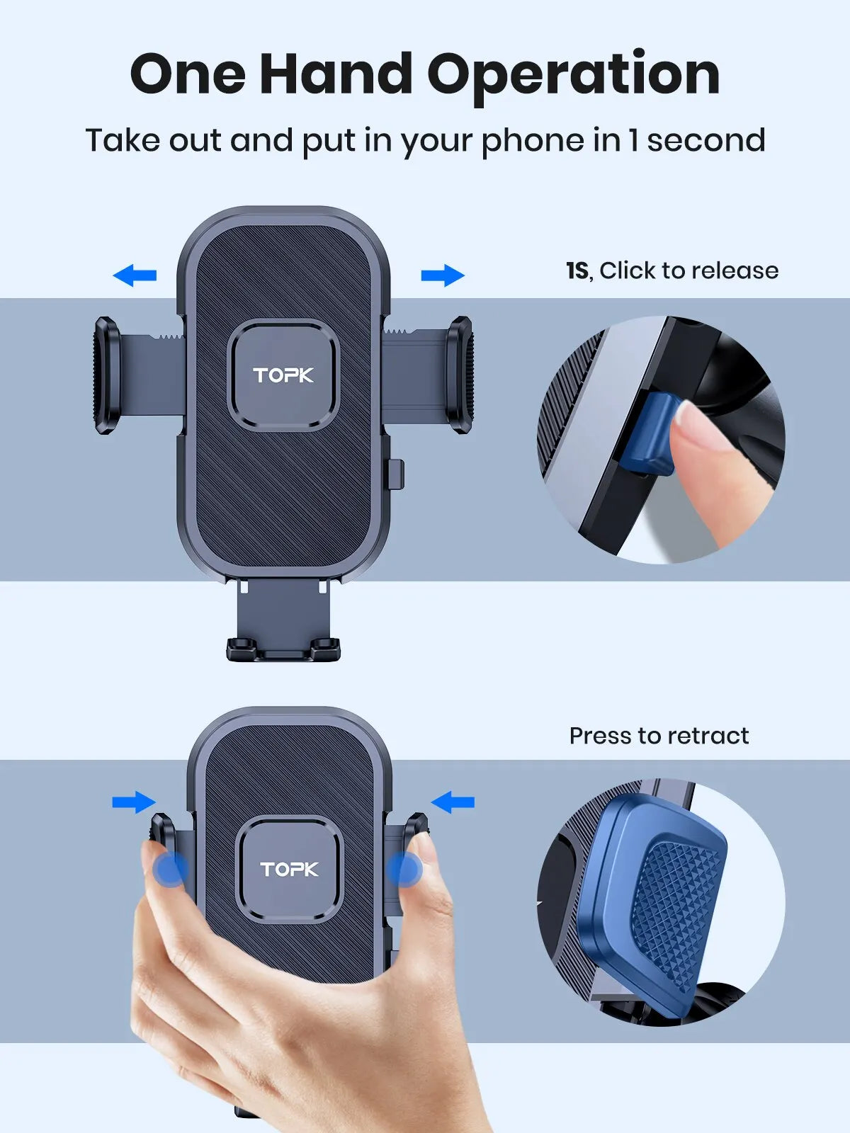 Gravity Car Phone Mount