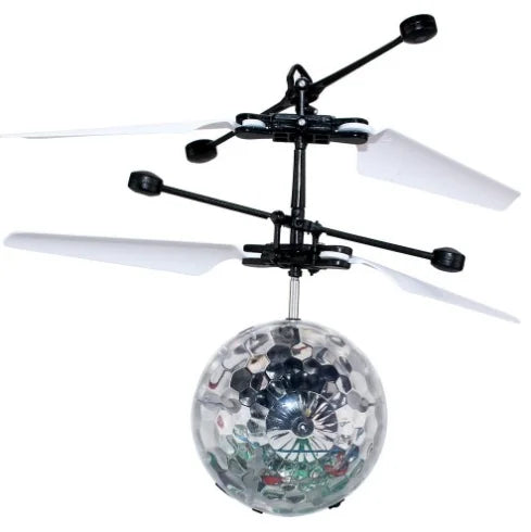 Led Light Suspension Crystal Ball Infrared Induction RC Gesture Control Colorful Glowing Toys Flying Unique Gift for Kids