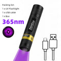 365nm UV Blacklight Flashlight – Rechargeable