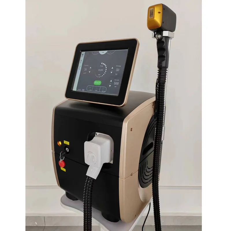 Professional Ice Titanium Laser Epilator 3 Wavelengths Diode Laser remove hair Machine Permanent Hair Removal Machine for salon