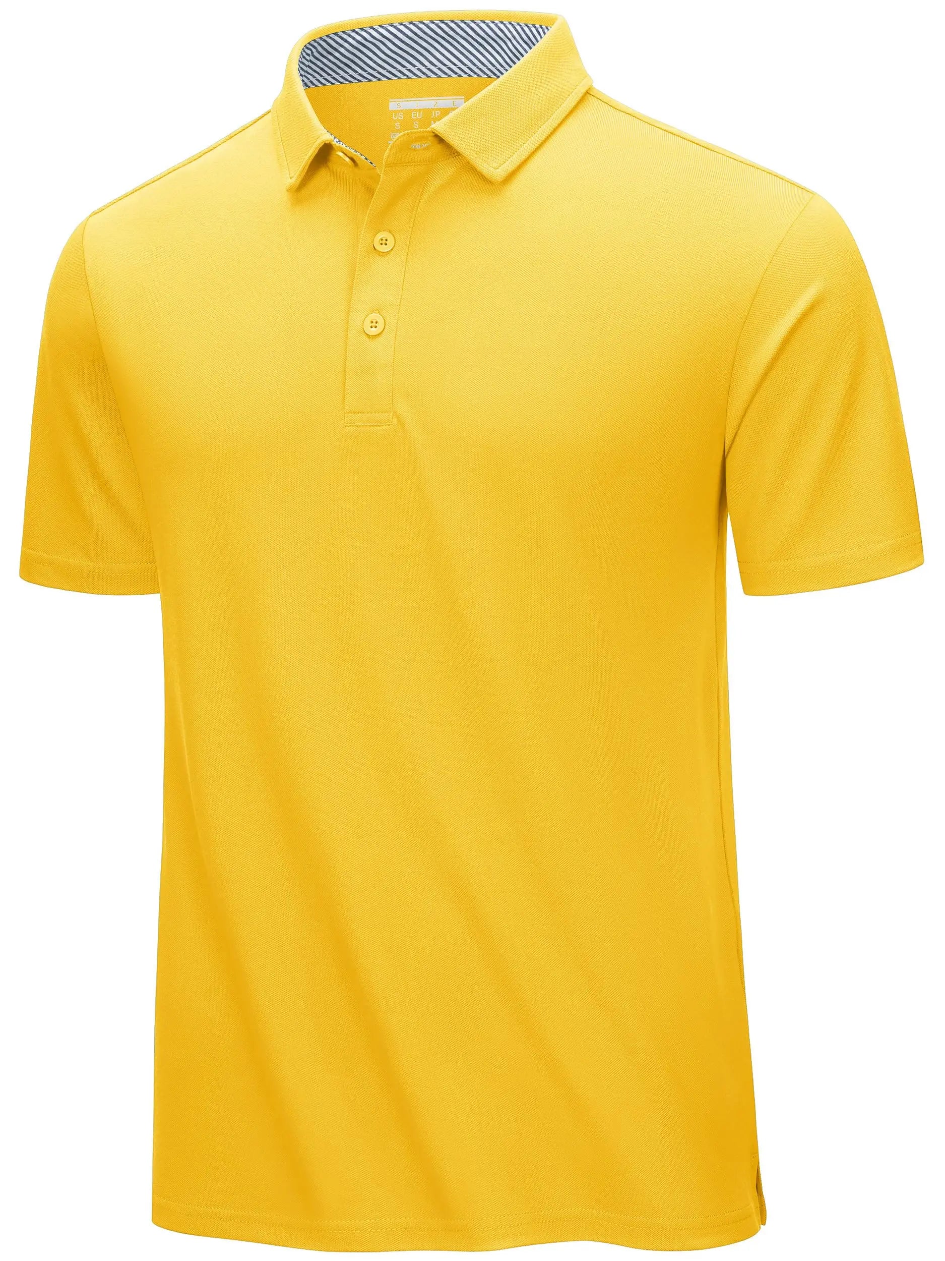 TACVASEN Summer Cotton Blend Golf Polos Shirts Mens Work Polo T-shirts Quick Dry Casual Short Sleeve Pullover Tops Outdoor Tee
