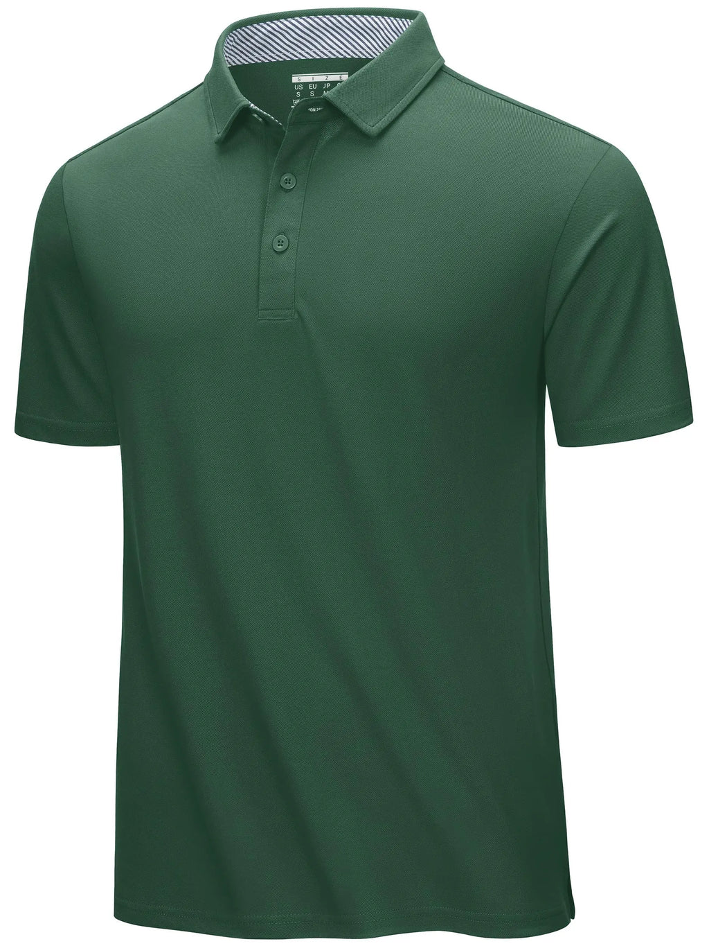 TACVASEN Summer Cotton Blend Golf Polos Shirts Mens Work Polo T-shirts Quick Dry Casual Short Sleeve Pullover Tops Outdoor Tee