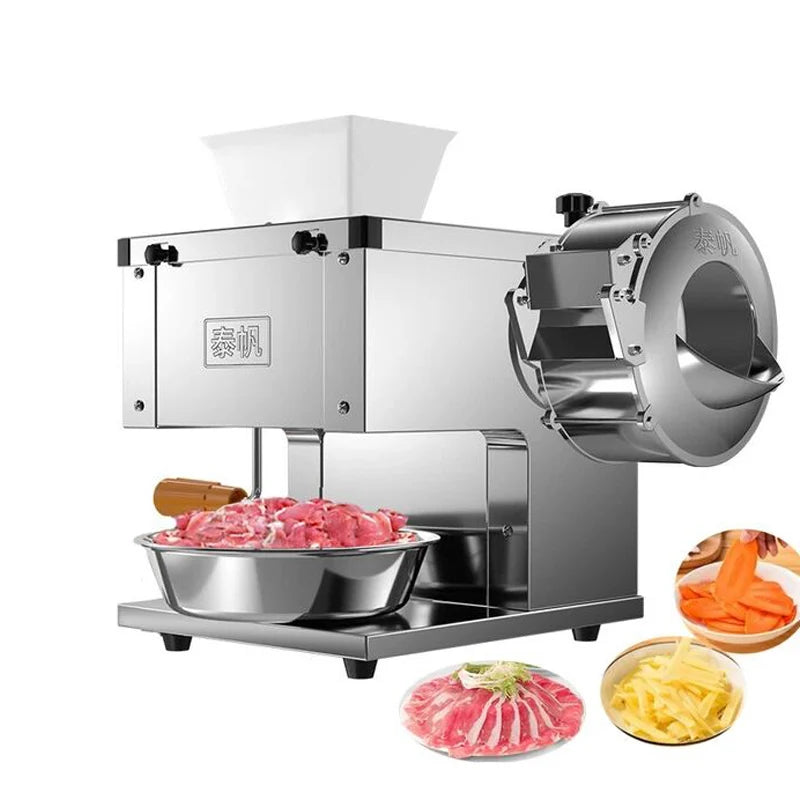 Electric commercial meat cutter Stainless steel Pork beef slicer Fully Automatic meat dicing machine