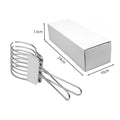 Stainless Steel BBQ Slicer Meat Cutter Multi-Function Camping Kitchen Tool for Ham Bread Portable Rustproof Outdoor Accessories