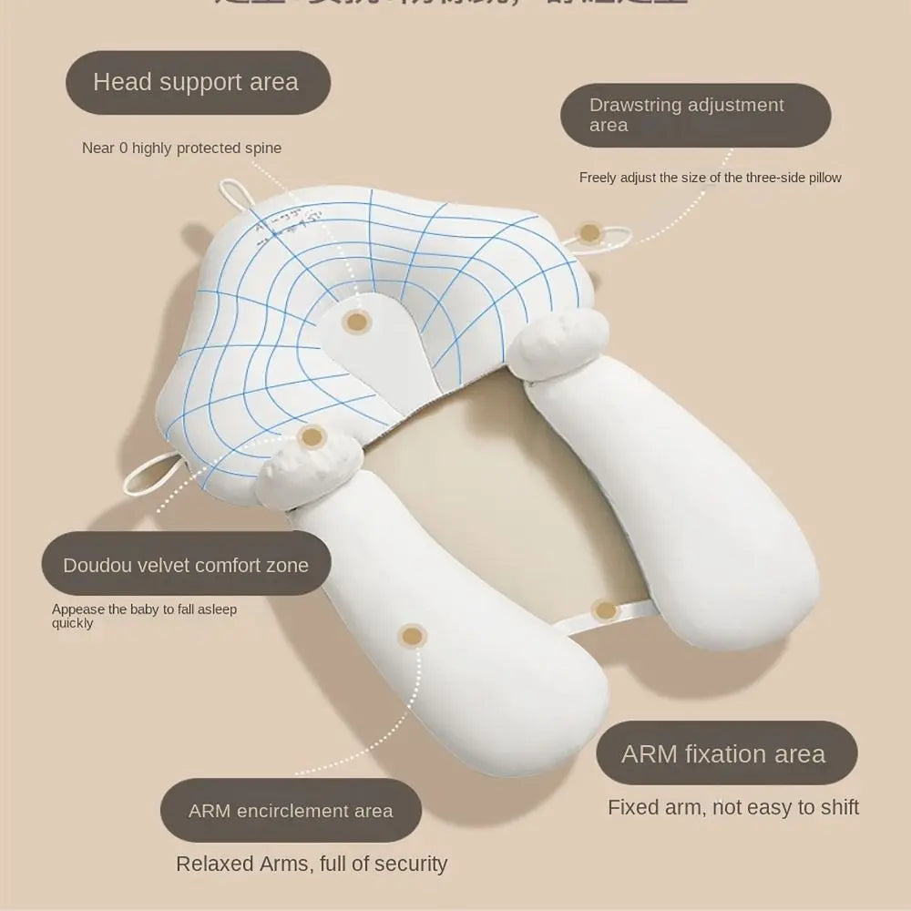 With Placatory Column Head Shaping Pillow Soft Breathable Skin-friendly Fabric Improved Head Shape Pillow Baby Care