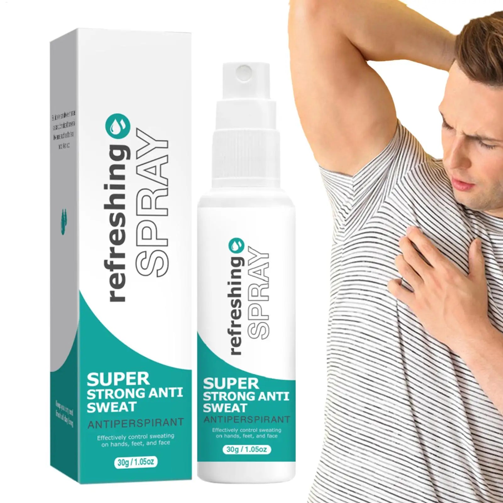 30ml Antiperspirant Spray Underarm Odor Removal Spray Body Armpit Fresh Antiperspirant Spray Refreshing Deodorant Spray