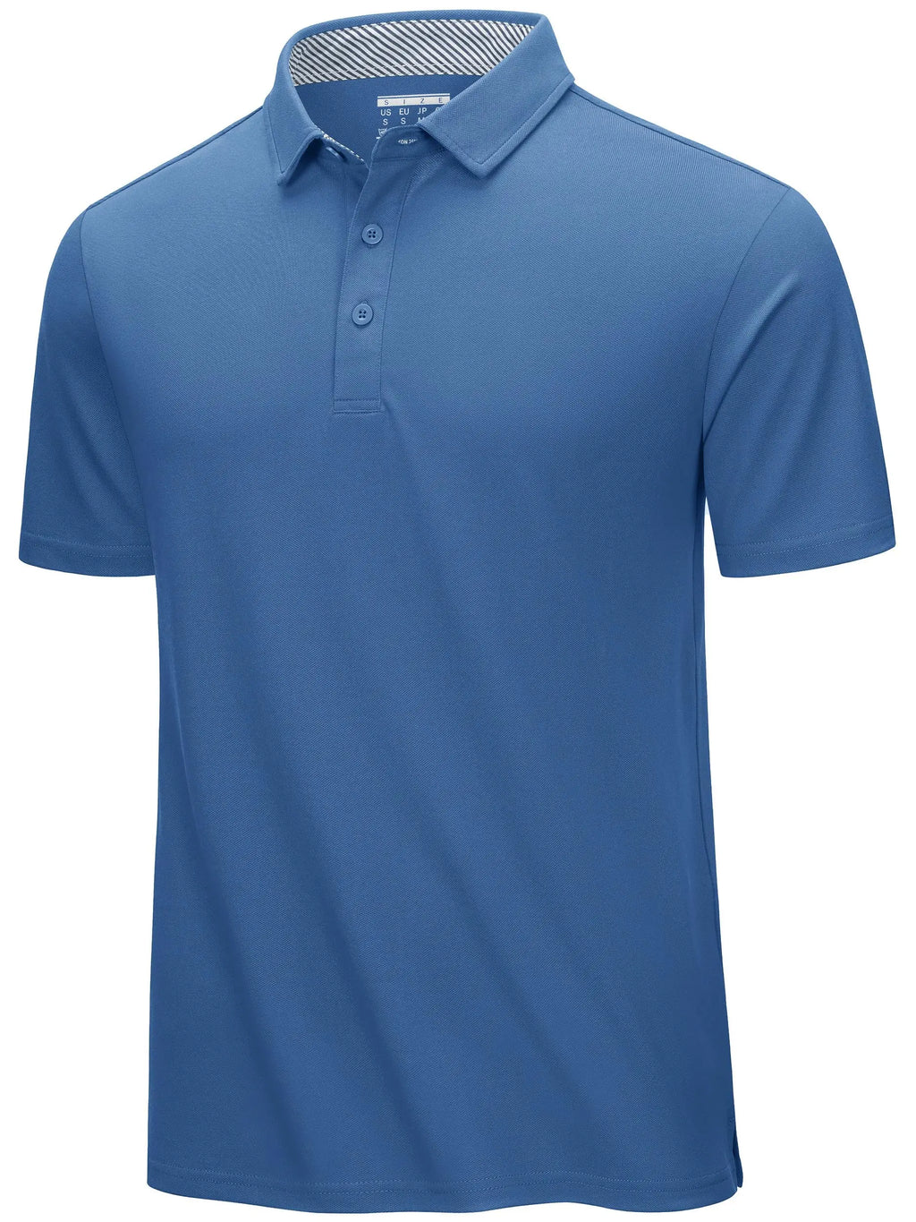 TACVASEN Summer Cotton Blend Golf Polos Shirts Mens Work Polo T-shirts Quick Dry Casual Short Sleeve Pullover Tops Outdoor Tee