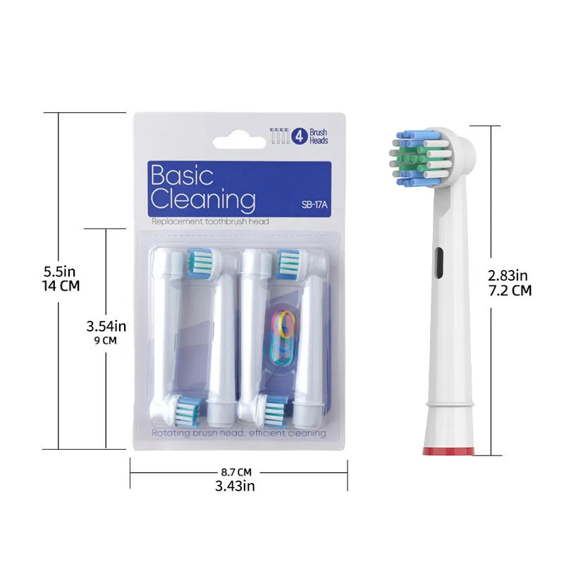 Electric Toothbrush Replacement Brush Heads for Oral Basic Cleaning -B Toothbrush Nozzle Bristles D100 D25 D30 D32 4739 3709 374