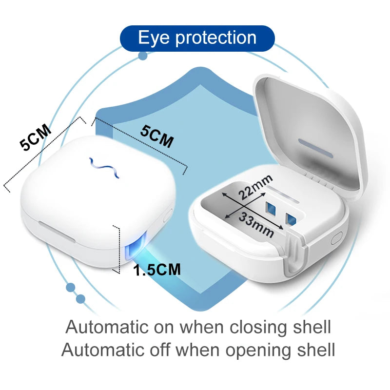 JUSTLANG Wireless Toothbrush Sterilizer USB Dental Shelf Bathroom Charging Antiseptic UV Disinfector Ultraviolet Tooth Brush Box