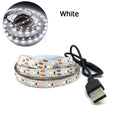 2835 RGB LED Strip Light 5V USB Power Flexible LED RGB/ White Ribbon 60LED 0.5m 1m 2m  5m TV Desktop Screen BackLight Diode Tape