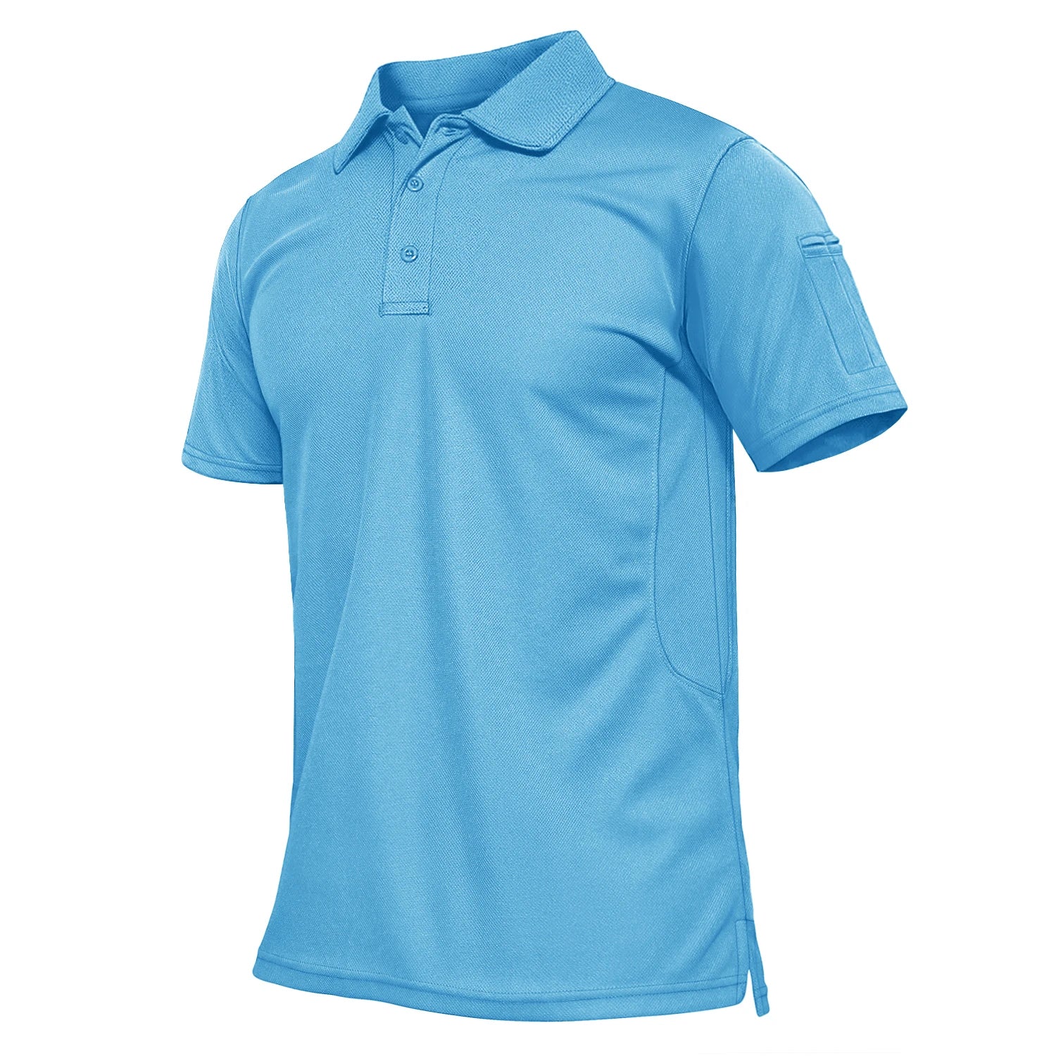 TACVASEN Summer Colorful Fashion Polo Tee Shirts Men's Short Sleeve T-shirt Quick Dry Team Work Green T-Shirt Tee Tops Clothing