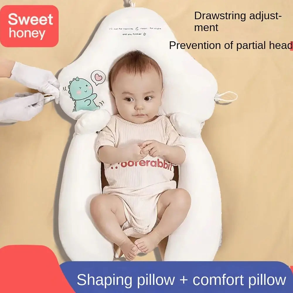With Placatory Column Head Shaping Pillow Soft Breathable Skin-friendly Fabric Improved Head Shape Pillow Baby Care