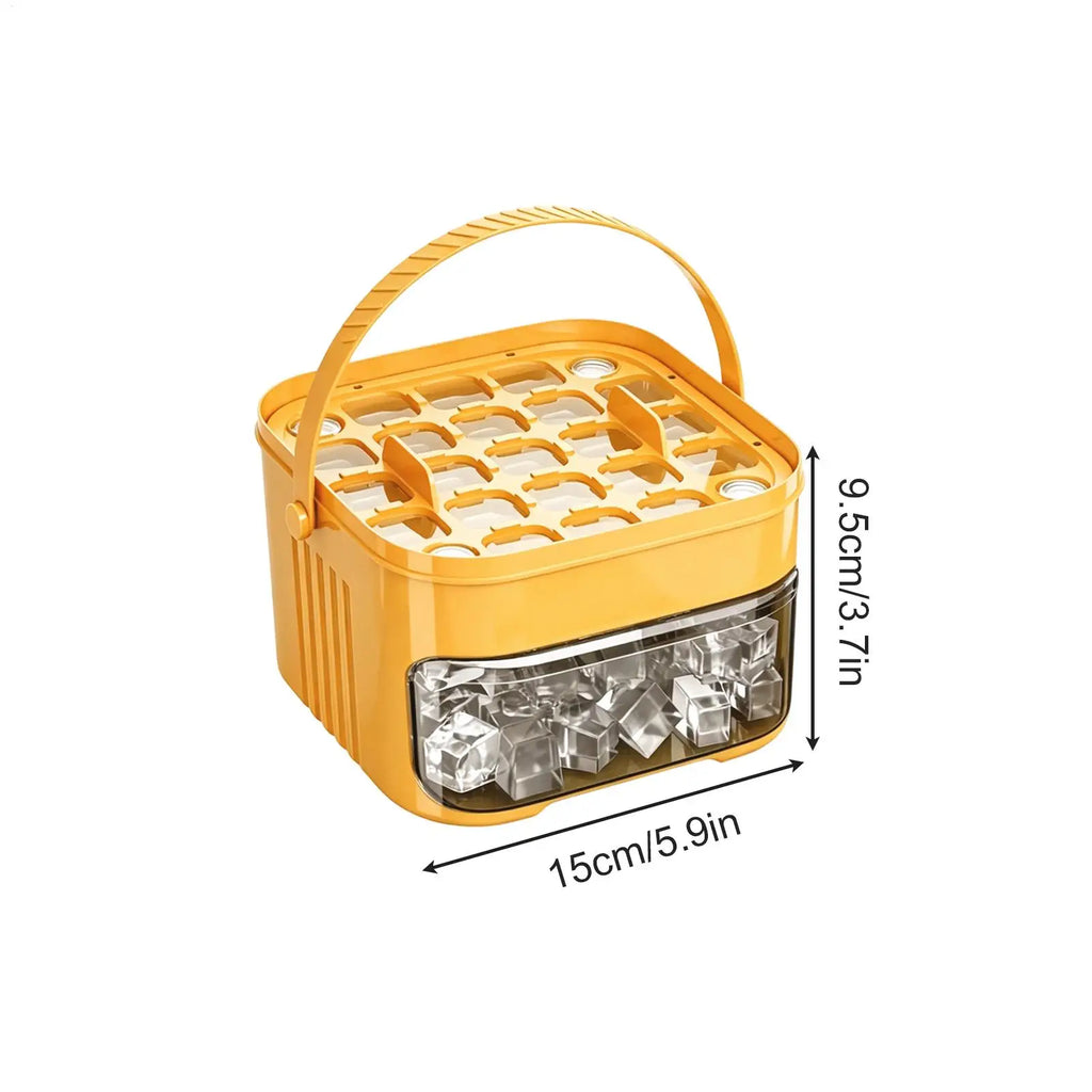 Double-layer 50 Cavity Portable Non Stick Ice Mold Ice Molds Box for Daily Life Kitchen Pool Picnic Camping Vacation Beverages