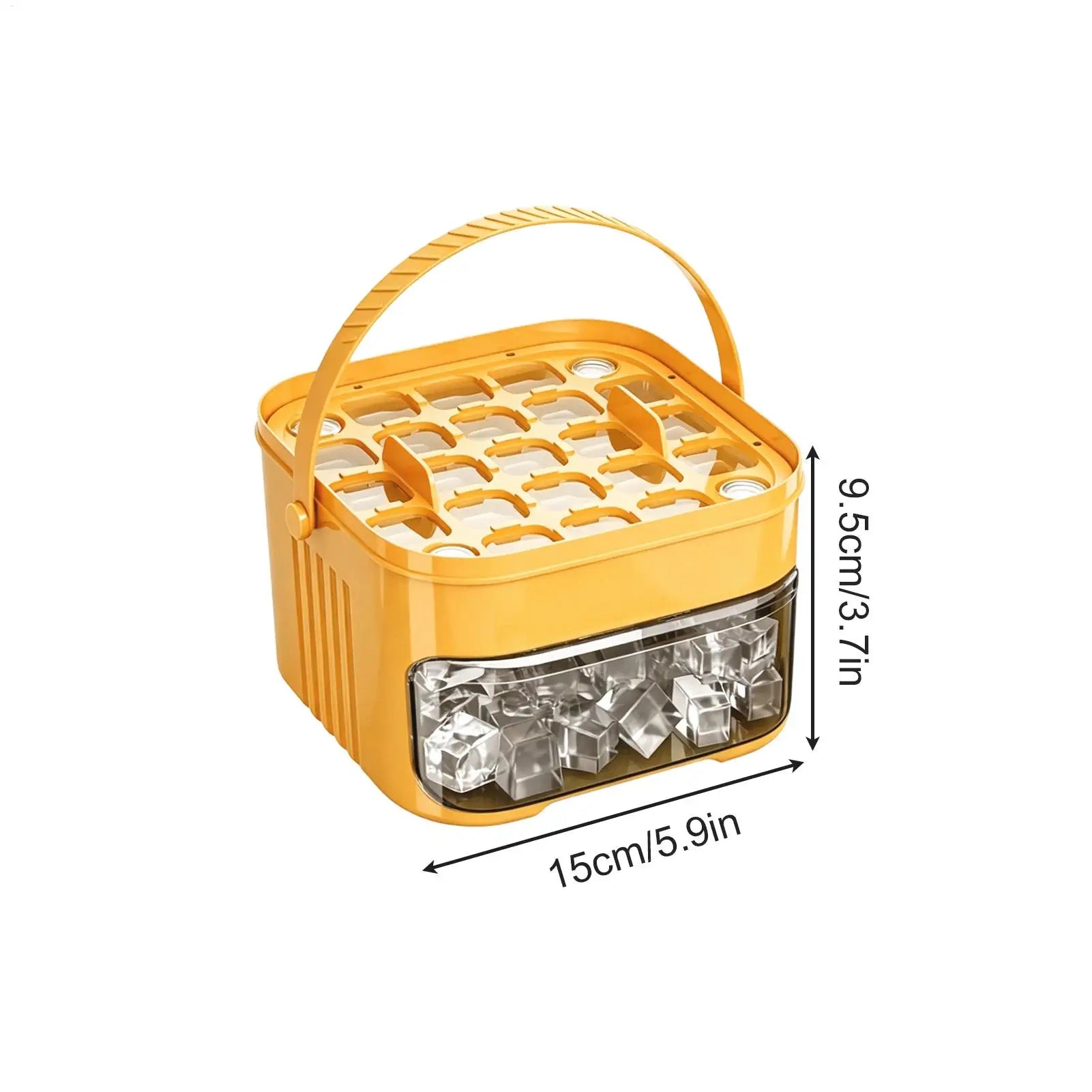 Double-layer 50 Cavity Portable Non Stick Ice Mold Ice Molds Box for Daily Life Kitchen Pool Picnic Camping Vacation Beverages