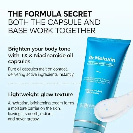 Dr.Melaxin TX Capsule Body Cream – 99% Pure Tranexamic Acid & Niacinamide Capsule 200g