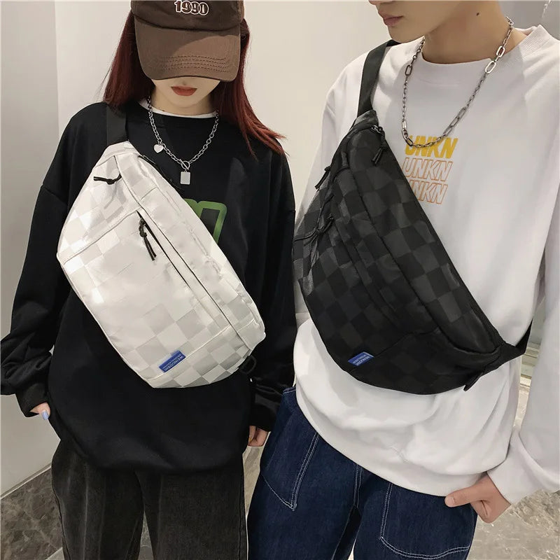 Large Capacity Men Chest Bags Fashion Waist Bag Unisex Street Hip-hop Shoulder Bag Chest Pack Outdoor Sport Fanny Pack Belt Bags