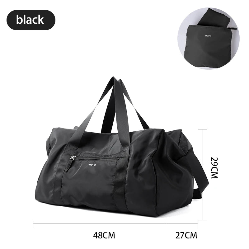 Oxford Foldable Travel Duffel Bag for Men 37L Waterproof Sports Tote Gym Shoulder Weekender Overnight Bags Large Capacity