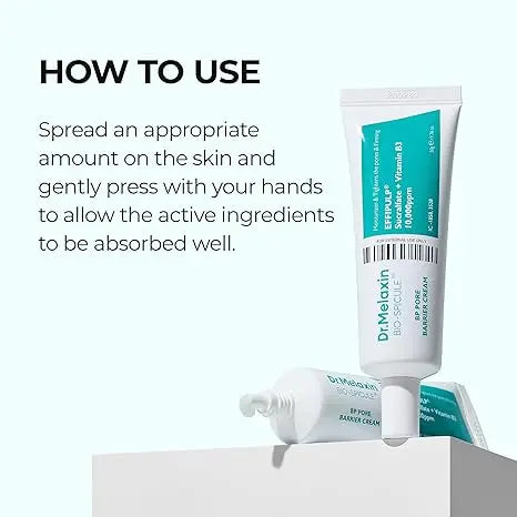Dr.Melaxin BP Barrier Cream 50g, 1.76 oz. | Bio spicule Stimulating Pore Roots, Pore Tightening, Provision of skin elasticity