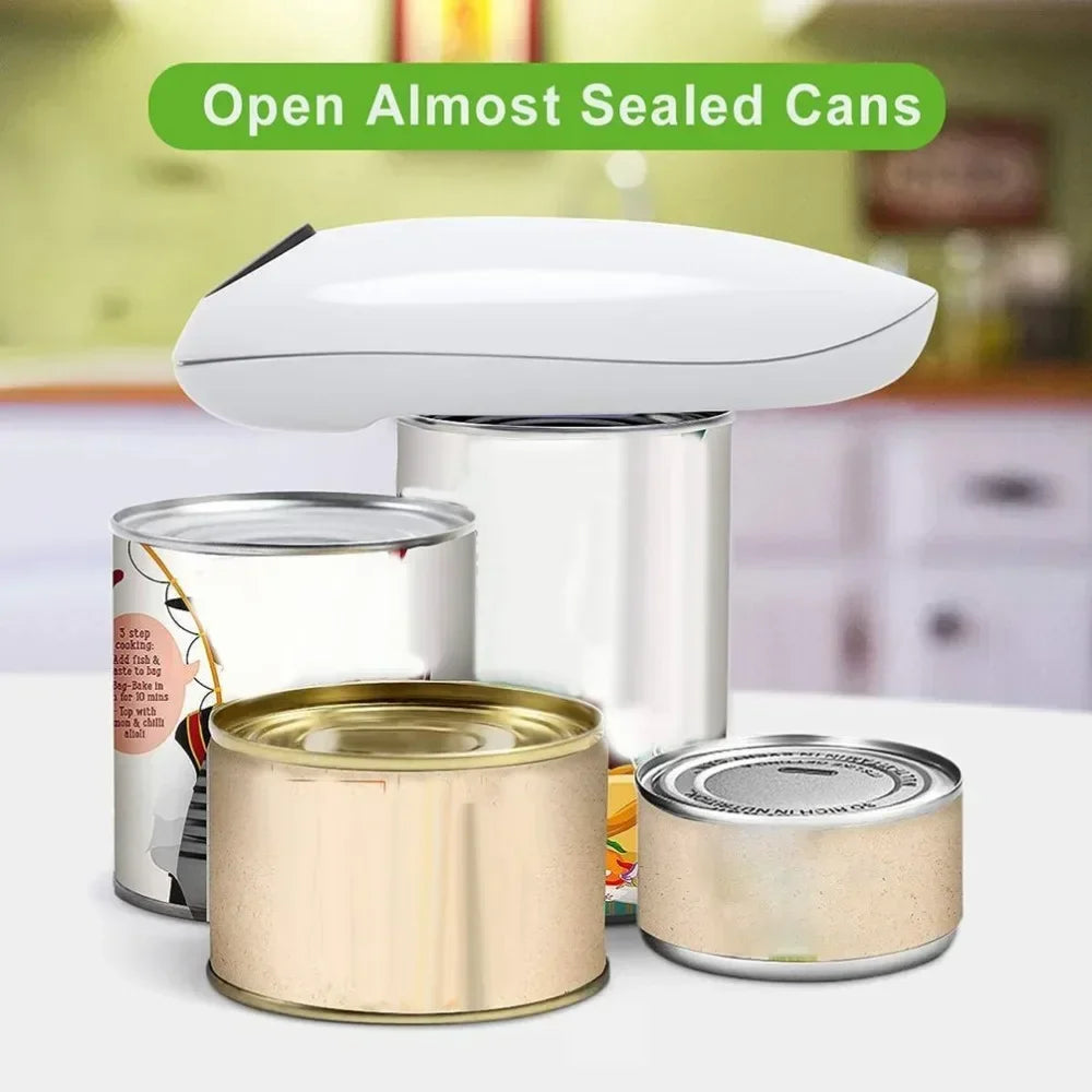 Electric Can Opener, Automatic Restaurant Bottle Opener, Battery Operated, Handheld Jar Can Tin Opener, Kitchen Accessories