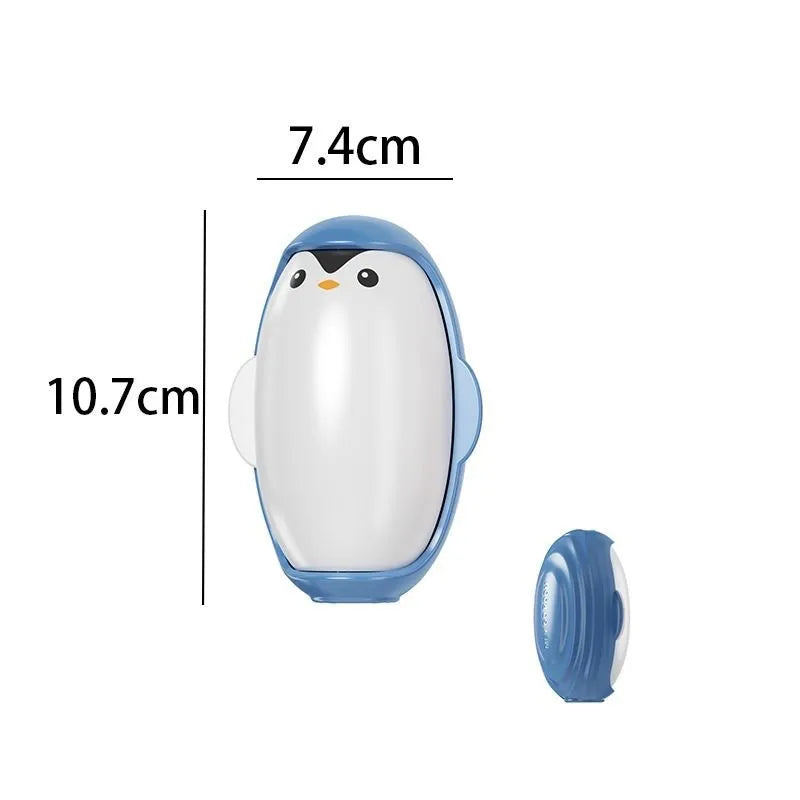 Washable Lint Remover Penguin Clothes Roller Portable Pet Hair Remover Dust Removal Eliminator Brush Hair Sticky Cleaning Tools