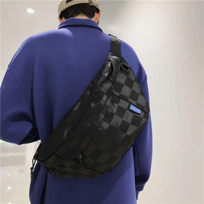 Large Capacity Men Chest Bags Fashion Waist Bag Unisex Street Hip-hop Shoulder Bag Chest Pack Outdoor Sport Fanny Pack Belt Bags