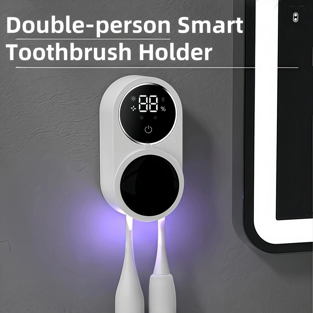 Wireless UV Electric Toothbrush Sterilizer Portable Rechargeable Wall Mounted Toothbrush Dryer for Oral Hygiene