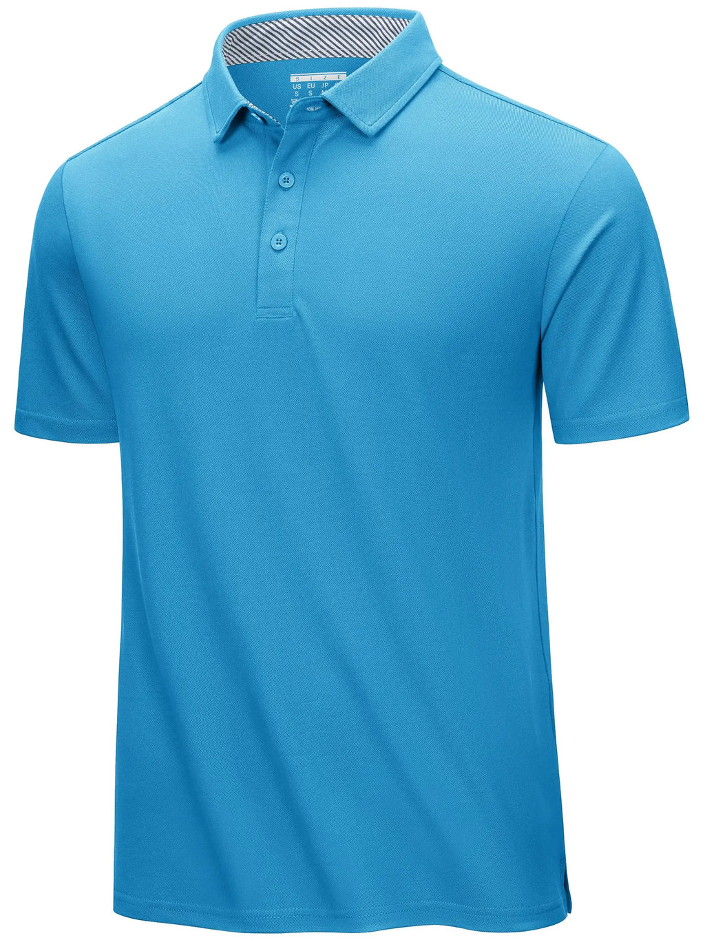 TACVASEN Summer Cotton Blend Golf Polos Shirts Mens Work Polo T-shirts Quick Dry Casual Short Sleeve Pullover Tops Outdoor Tee